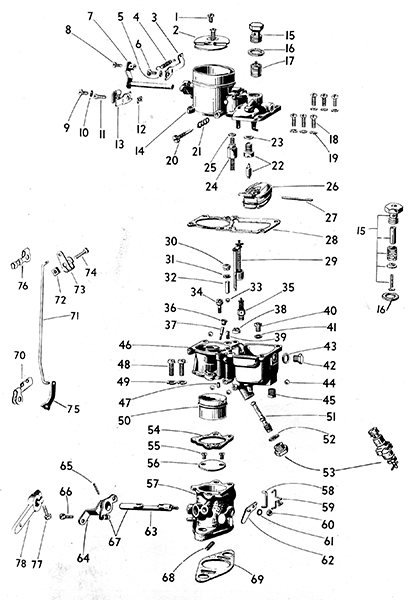 Zenith 28 exploded diagram